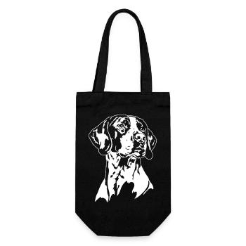 Pointer Portrait Dogs Hunting Dogs Hunting Dog Wilsigns - Gift Bag for Bottles - black - Front