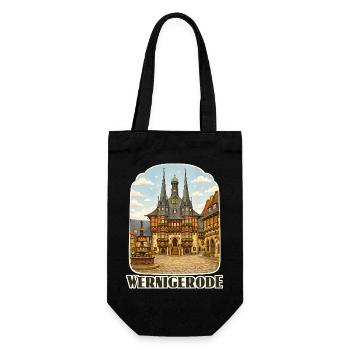 Wernigerode - Geschenkbeutel für Flaschen - Schwarz - Vorne