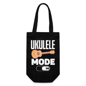 Funny Ukulele Designs and Sayings - Gift Bag for Bottles - black - Front