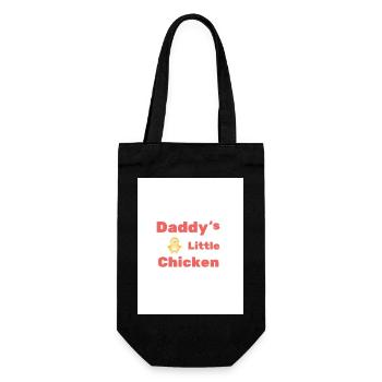 Daddy's Little Chicken - Geschenkbeutel für Flaschen - Schwarz - Vorne