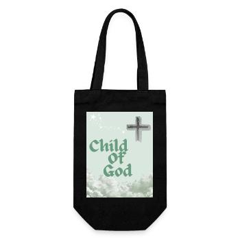Art nuage de l’Enfant de Dieu Cross - Sac à bouteille - noir - Devant