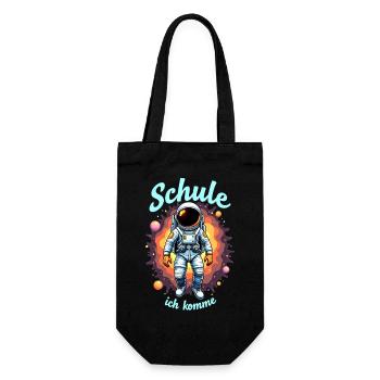 Schulkind 2026 Einschulung 2026 Schulanfang - Geschenkbeutel für Flaschen - Schwarz - Vorne