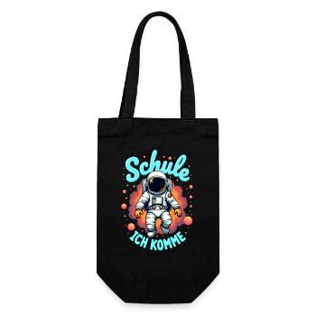 Schulkind 2026 Einschulung 2026 Schulanfang - Geschenkbeutel für Flaschen - Schwarz - Vorne