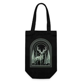 Wandern – Outdoor-Abenteuer – Wildnis - Geschenkbeutel für Flaschen - Schwarz - Vorne