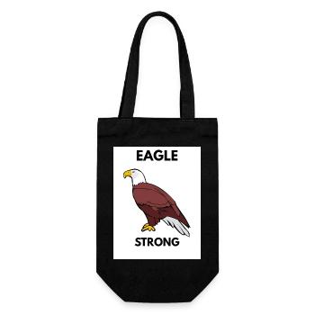 Eagle Strong Grafikthema - Geschenkbeutel für Flaschen - Schwarz - Vorne