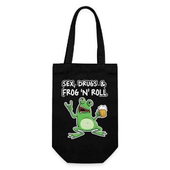 Sex Drugs and Frog N' Roll - Gift Bag for Bottles - black - Front