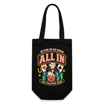 All In Poker and Casino - Gift Bag for Bottles - black - Front