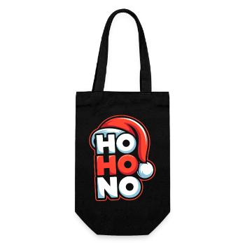 Ho Ho No Design - Geschenkbeutel für Flaschen - Schwarz - Vorne