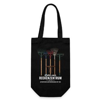 Rechenzentrum Gärtner Garten Gartenarbeit - Geschenkbeutel für Flaschen - Schwarz - Vorne