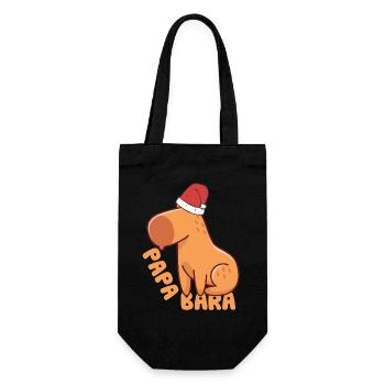 lustiges Wasserschwein Papabara t-shirt - Geschenkbeutel für Flaschen - Schwarz - Vorne