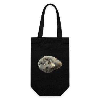 Stein - Geschenkbeutel für Flaschen - Schwarz - Vorne