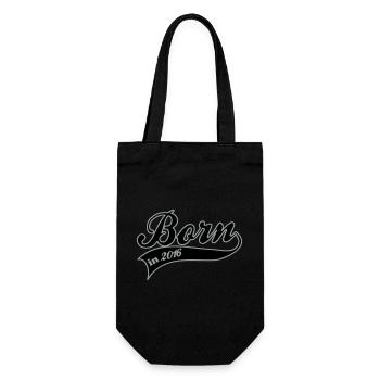 born in 2016 - Sac à bouteille - noir - Devant