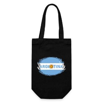 Drapeau Argentine2 - Sac à bouteille - noir - Devant