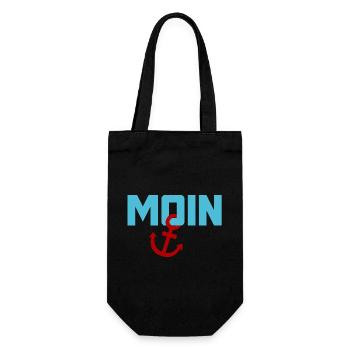 Moin ancre Ahoi Mer du Nord Mer Baltique plage vacances côte - Sac à bouteille - noir - Devant