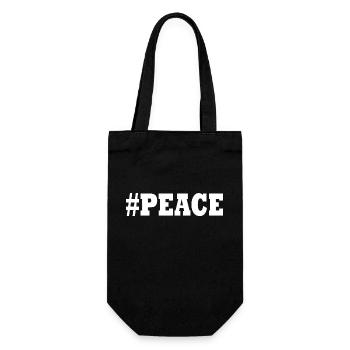Peace - Geschenkbeutel für Flaschen - Schwarz - Vorne