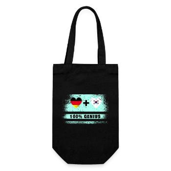 Deutschland und Südkorea 100% Genial / Geschenk - Gift Bag for Bottles - black - Front