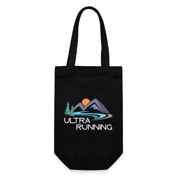 Ultra Laufen - Geschenkbeutel für Flaschen - Schwarz - Vorne