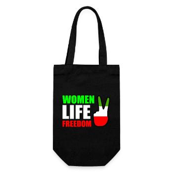 Women life freedom - Sac à bouteille - noir - Devant