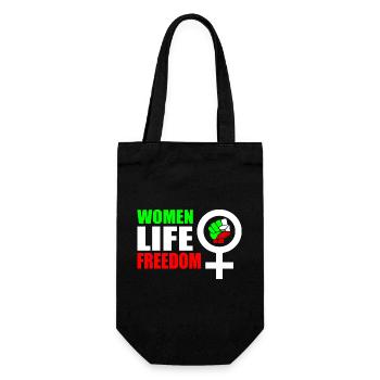 Women life freedom - Geschenkbeutel für Flaschen - Schwarz - Vorne