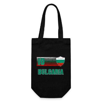 Bulgarien Fußball Mannschaft - Geschenkbeutel für Flaschen - Schwarz - Vorne