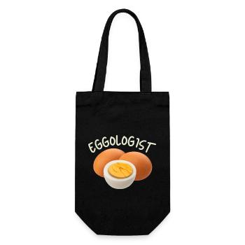 Egg, eggs, funny saying - Gift Bag for Bottles - black - Front