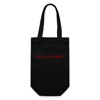 Le Garage Du Metal - Peace, Love & Metal - Sac à bouteille - noir - Devant