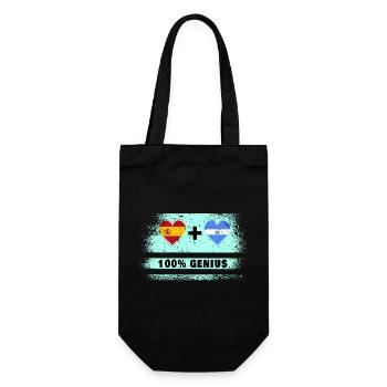 L’Espagne et le Salvador drapeaux 100 % géniaux - Sac à bouteille - noir - Devant