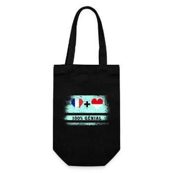 Drapeau France et Indonésie 100% génial - Sac à bouteille - noir - Devant