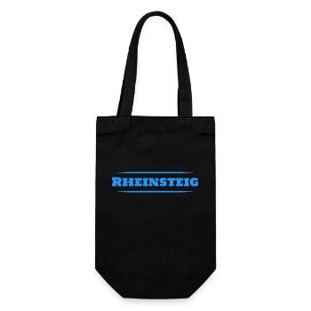 Rheinsteig - Geschenkbeutel für Flaschen - Schwarz - Vorne