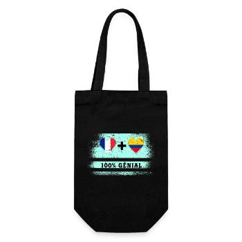 Drapeau France et Colombie 100% génial - Sac à bouteille - noir - Devant