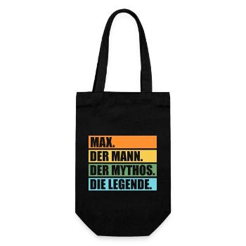 Max - Gift Bag for Bottles - black - Front