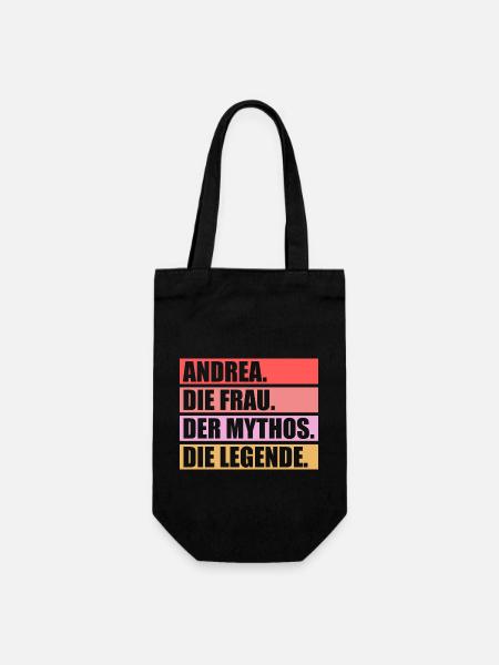 Andrea - Geschenkbeutel für Flaschen - Schwarz