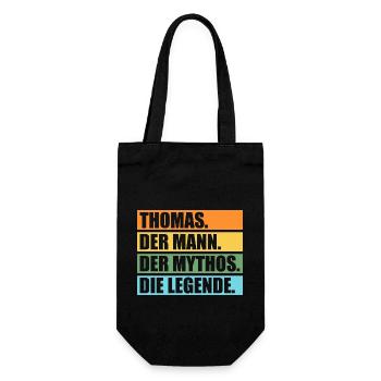 Thomas - Geschenkbeutel für Flaschen - Schwarz - Vorne