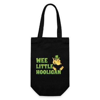 Wee Little Hooligan t-rex Dinosaure St Patrick Day - Sac à bouteille - noir - Devant