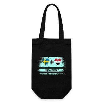 Iraq and Sweden 100% Perfect / Gift - Gift Bag for Bottles - black - Front