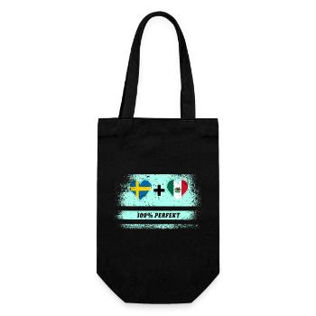 Mexiko und Schweden 100% perfekt / Geschenk - Geschenkbeutel für Flaschen - Schwarz - Vorne