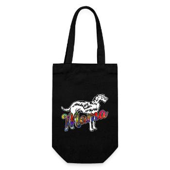 Irish Wolfhound Irish Wolfhound Mama - Gift Bag for Bottles - black - Front