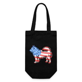 Samoyed Samoyed Flag - Gift Bag for Bottles - black - Front
