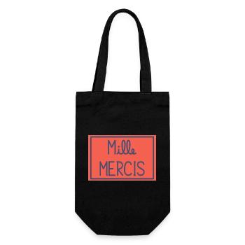 MAÎTRESSE. MERCI. MERCI MAÎTRESSE - Sac à bouteille - noir - Devant