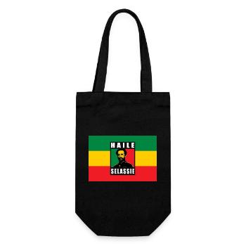 REGGAE RASTA FLAG - SELASSIE I - JAH RASTAFARI - Sac à bouteille - noir - Devant