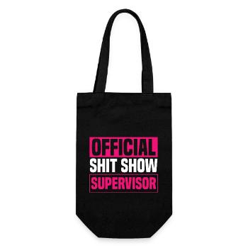 Frauen Scheiß Show Supervisor - Geschenkbeutel für Flaschen - Schwarz - Vorne