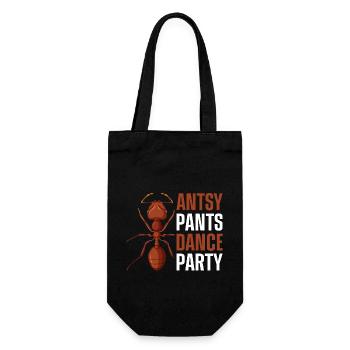 Antsy pants dance party - Gift Bag for Bottles - black - Front