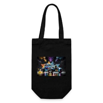 Hot Rod #1 - Gift Bag for Bottles - black - Front