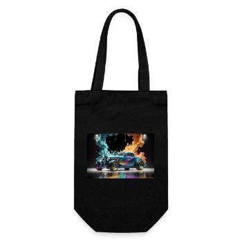 Hot Rod #3 - Gift Bag for Bottles - black - Front
