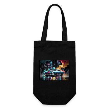 Hot Rod #4 - Gift Bag for Bottles - black - Front