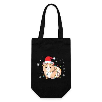 Hamster Christmas - Gift Bag for Bottles - black - Front
