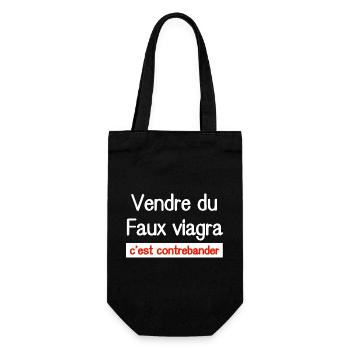 Humour Viagra Fausse Vente T-shirt - Sac à bouteille - noir - Devant