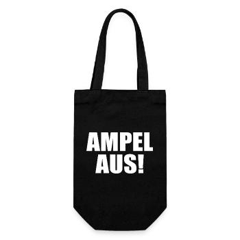 Ampel aus - Geschenkbeutel für Flaschen - Schwarz - Vorne