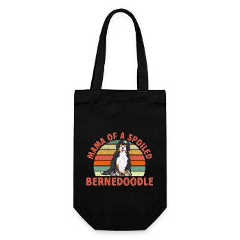 Bernedoodle Dog - Gift Bag for Bottles - black - Front