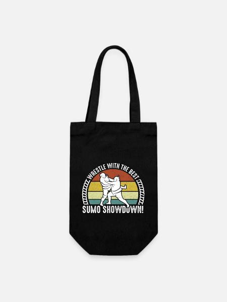 Wrestle with the best Sumo Showdown - Gift Bag for Bottles - black